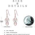 wholesale Sterling Silver Opal Celtic Knot Dangle Earrings Irish Jewelry Gift-0-3