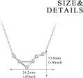 wholesale 925 Sterling Silver Austrian Crystal Triangle Zodiac Sign Pendant Necklace Astrology Gifts for Her-0-3