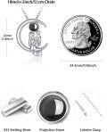 wholesale 925 Sterling Silver Love on the Moon Family Pendant Necklace for Mom and Daughter Gifts-0-3