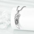 wholesale 925 Sterling Silver Howling Wolf Claw Fang Pendant Necklace Oxidized Tribal Jewelry-0-2