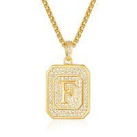 wholesale Gold Filled 925 Sterling Silver Letter Jewelry Necklace for Women Gift for Mom Wife Birthday Anniversary Christmas-Letter F