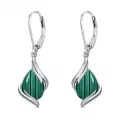 TOUPOP Sterling Silver Gemstone Teardrop Dangle Earrings Women Gifts-0-0