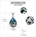 wholesale 925 Sterling Silver Turquoise & Malachite Mountain Range Pendant Necklace for Nature Enthusiasts-0-4