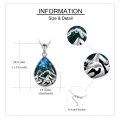 wholesale 925 Sterling Silver Turquoise & Malachite Mountain Range Pendant Necklace for Nature Enthusiasts-0-4