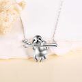 wholesale 925 Sterling Silver Adorable Sloth Pendant Necklace - Unique Gifts for Women & Kids-0-3