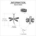 wholesale 925 Sterling Silver Dragonfly Pendant Necklace with Cubic Zirconia Gemstone Gifts for Women-0-2