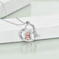 wholesale 925 Sterling Silver Always My Sister Forever My Friend Heart Pendant Necklace for Sister Gifts-0-4