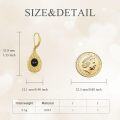 wholesale 925 Sterling Silver Black Onyx Teardrop Filigree Leverback Earrings - Bohemian  for Women-0-4