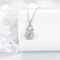 wholesale Sterling Silver Moissanite Zodiac Necklace Lab Created Diamond Gift-0-9