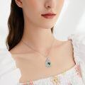 wholesale 925 Sterling Silver Heart Pendant Necklace Wholesale Gold Plated-0-167