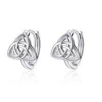 wholesale 925 Sterling Silver Triquetra Trinity Knot Studs Earings Celtic Irish  for Her-1 - Celtic Trinity Knot Earrings