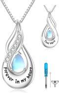 wholesale Sterling Silver Moonstone Opal Turquoise Larimar Black Onyx Cremation Jewelry for Ashes-0-0