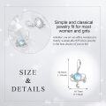 wholesale 925 Sterling Silver Moonstone Star & Planet Drop Earrings for Women-0-3