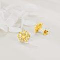 wholesale  Sterling Silver Sunflower Daisy Snowflake Lotus Lily of the Valley Stud Earrings -0-3