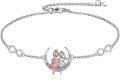 wholesale 925 Sterling Silver Infinity Moon Girls Charm Bracelet Friendship s for Women-0-0