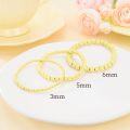 wholesale 14K Gold Bead Ball Stretch Bracelet 3mm 6mm for Women 5 9 -0-2