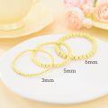 wholesale 14K Gold Bead Ball Stretch Bracelet 3mm 6mm for Women 5 9 -0-2