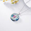 TOUPOP Sterling Silver No Gemstone Tree Of Life Birthstone Necklace-0-4