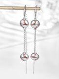wholesale 925 Sterling Silver Baseball Sports Dangle Drop Earrings for Women Girls Gifts-0-1