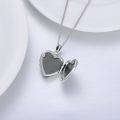wholesale 925 Sterling Silver Turquoise Heart Shaped Pendant Necklace for Women-0-5