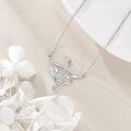 wholesale 925 Sterling Silver Arrow Pendant Necklace for Women Cross Design Christian s for Mom Wife-0-2