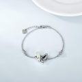 wholesale 925 Sterling Silver Butterfly Memorial Ashes Holder Bracelet with Funnel and Tube Set-0-2