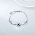 wholesale 925 Sterling Silver Butterfly Memorial Ashes Holder Bracelet with Funnel and Tube Set-0-2
