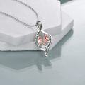 wholesale 925 Sterling Silver Infinity Love Heart Pendant with Angels and Cubic Zirconia for Sisters-0-3