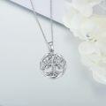 wholesale 925 Sterling Silver Round Cutout Tree Of Life Pendant Necklaces For Women - Family s-0-3