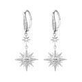 wholesale 925 Sterling Silver Gold-Plated Moonstone & Opal Starburst Leverback Drop Earrings-0-30