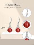wholesale 925 Sterling Silver Teardrop Drop Earrings Wholesale With Celtic Knots-0-13
