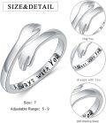 wholesale 925 Sterling Silver Zircon Hug Ring Adjustable Couple Friendship Gift-0-1