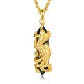 wholesale 925 Sterling Silver Phoenix Black Onyx Pendant Necklace 18k Gold Plated-0-0