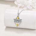 wholesale 925 Sterling Silver Gold Plated Butterfly Charm Triangle Star Moon Pendant Necklaces Gifts for Women Girlfriends Mothers Day Presents Jewelry Accessories-0-2