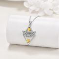 wholesale 925 Sterling Silver Butterfly Pendant With Sun And Moon Elements-0-2