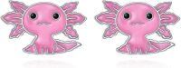 wholesale 925 Sterling Silver Pink Axolotl Stud Earrings for Women Girls Gift Idea-Axolotl earrings