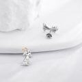 wholesale 925 Sterling Silver Goat Animal Stud Earrings for Women Girls Gifts Jewelry Accessories-0-2