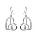 TOUPOP Sterling Silver Crystal Gymnast Stud Earrings Gymnastics Gift-0-0