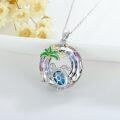wholesale Sterling Silver Crystal Turtle Necklace for Women-0-10