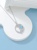wholesale TOUPOP Tree Of Life Necklaces For Women 925 Sterling Silver Cat Pendant Necklace Cute Animal Jewelry For Girls Women Christmas Anniversary Birthday Graduation Gifts For Cat Lover -0-4