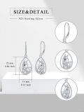 wholesale 925 Sterling Silver Horse Head Teardrop Drop Earrings for Women-0-1