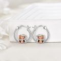 wholesale 925 Sterling Silver Owl Hummingbird Hoop Huggie Earrings Jewelry Gifts for Women Teens-0-2