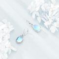 wholesale 925 Sterling Silver Blue Moonstone Celtic Knot Drop Earrings for Women-0-4