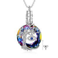 wholesale 925 Sterling Silver Necklace-Urn-Evil Eye-Volcano Crystal