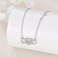 wholesale 925 Sterling Silver Infinity Heart Cross Charm Necklace for Women's Gifts-0-2