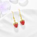 wholesale 925 Sterling Silver Strawberry Drop Earring for Women Gift-0-2