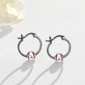 wholesale 925 Sterling Silver Baseball Hoop Earrings for Women and Girls-0-1