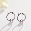 wholesale 925 Sterling Silver Baseball Hoop Earrings Wholesale for Women and Girls-0-1