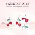 TOUPOP Sterling Silver Fruit Earrings Cherry Strawberry Lemon Pineapple Banana Jewelry Christmas Gifts-0-1