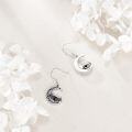 wholesale 925 Sterling Silver Gothic Bat & Crescent Moon Drop Earrings for Women-0-2